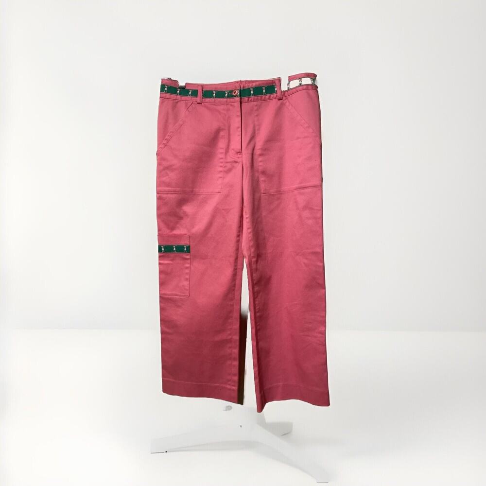 Lilly Pulitzer Golf Putter Capri Cool Max Stretch Pants in Hibiscus Pink Size 4